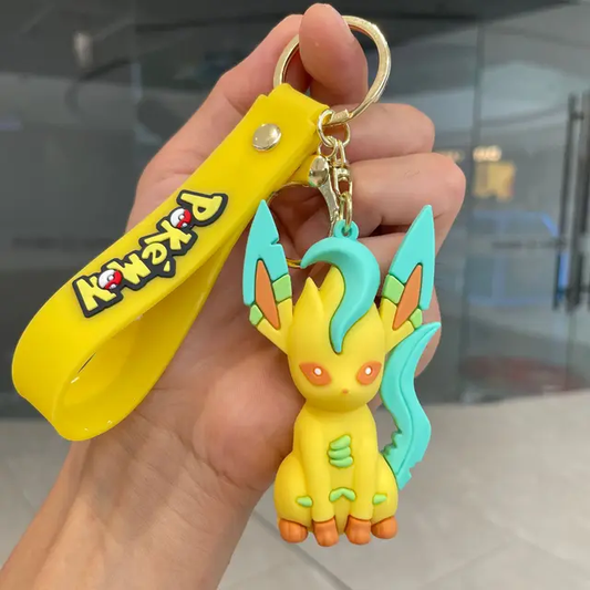 Leafeon Pokémon Anime Doll Keychain