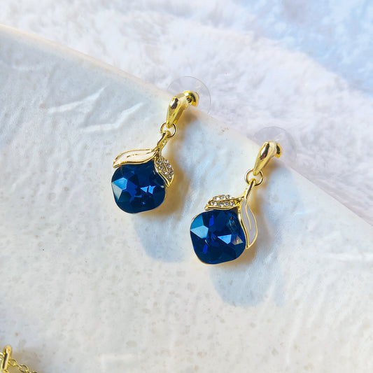 Midnight Blue Crystal Jewelry Set