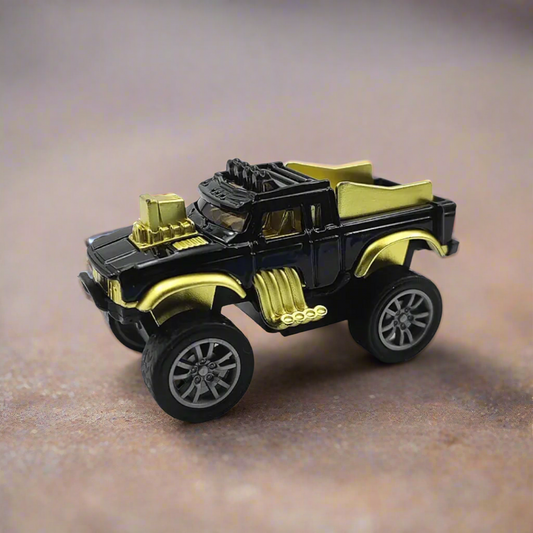 Mini Off-Road Car Keychain with Pushback Feature