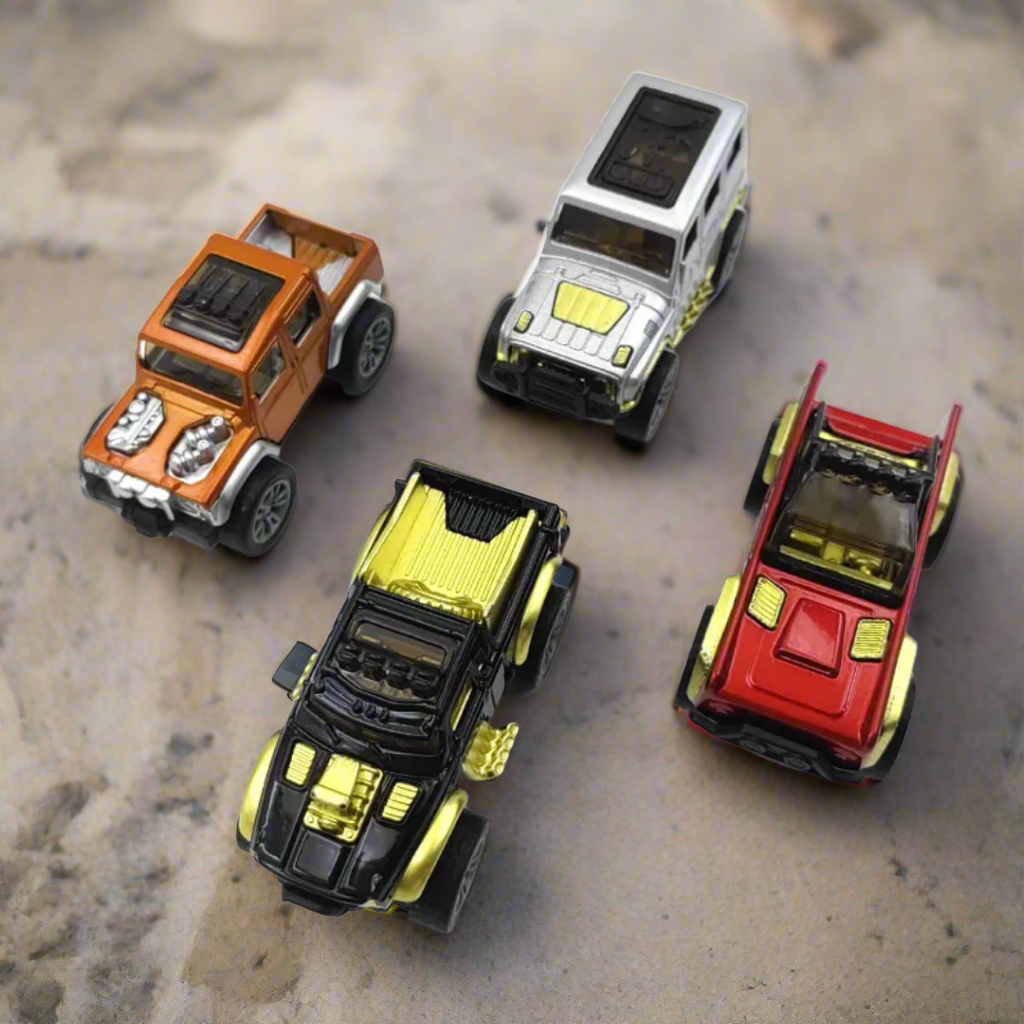 Mini Off-Road Car Keychain with Pushback Feature