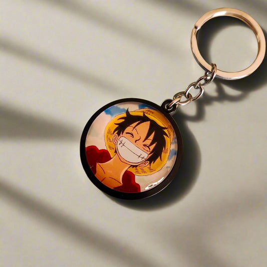 Monkey D. Luffy Face Double-Sided Keychain