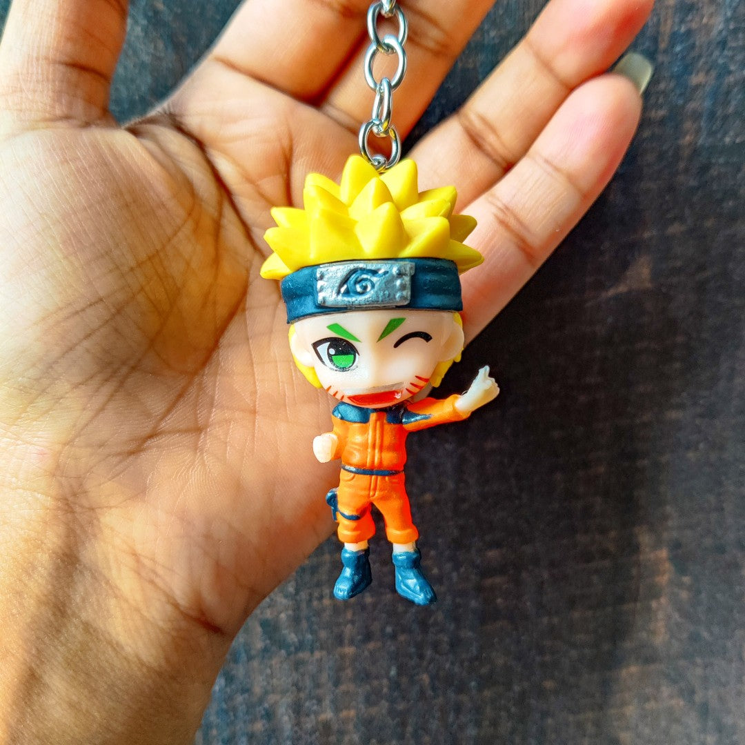 Mini Naruto Character Keychain Set (6 Pieces)