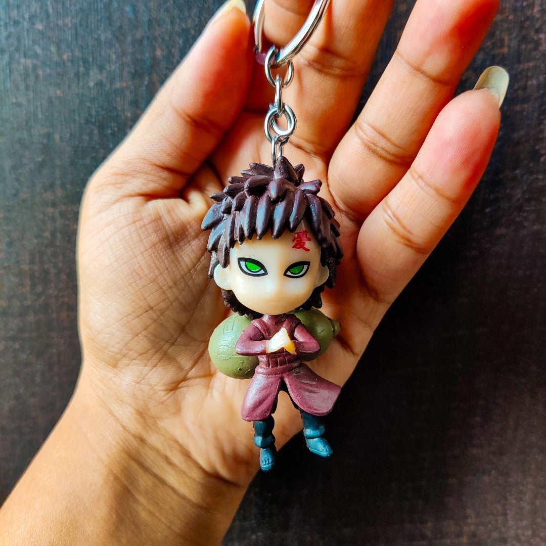 Mini Naruto Character Keychain Set (6 Pieces)