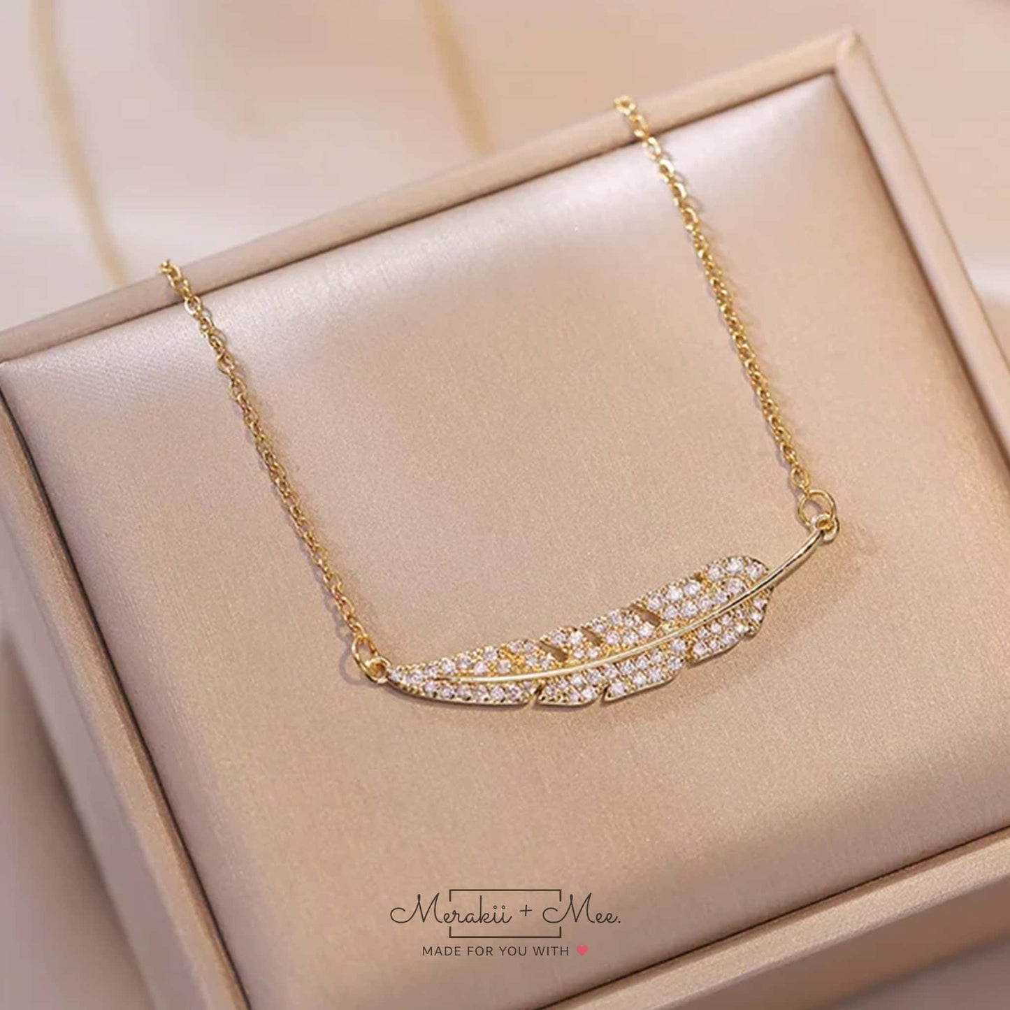Parnika Leaf inspired Necklace