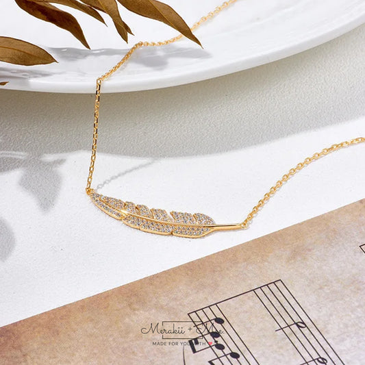 Parnika Leaf inspired Necklace