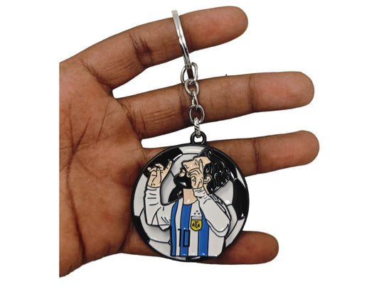 Lionel Messi Rotating Fidget Metal keychain