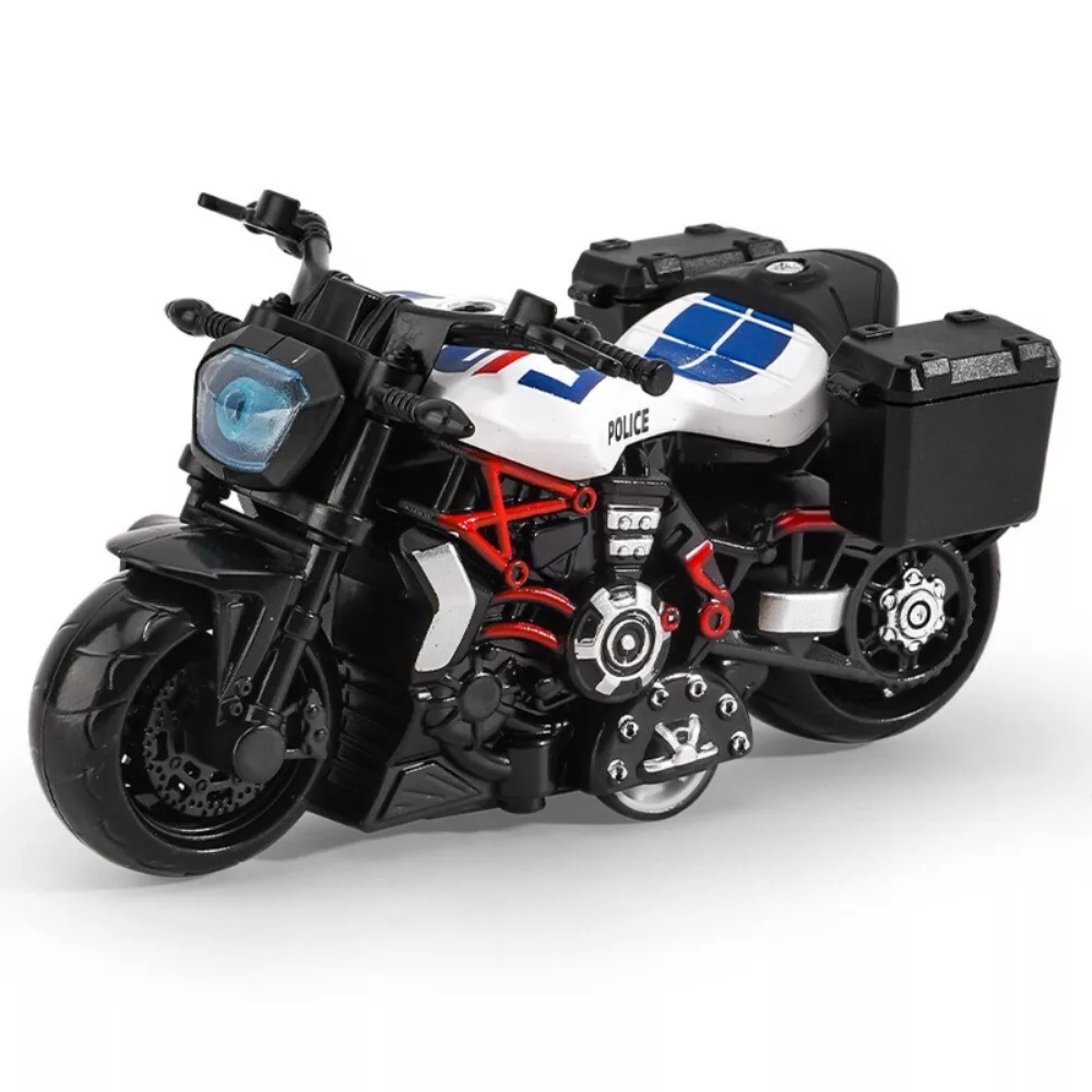 Police Pull Back Bike Keychain