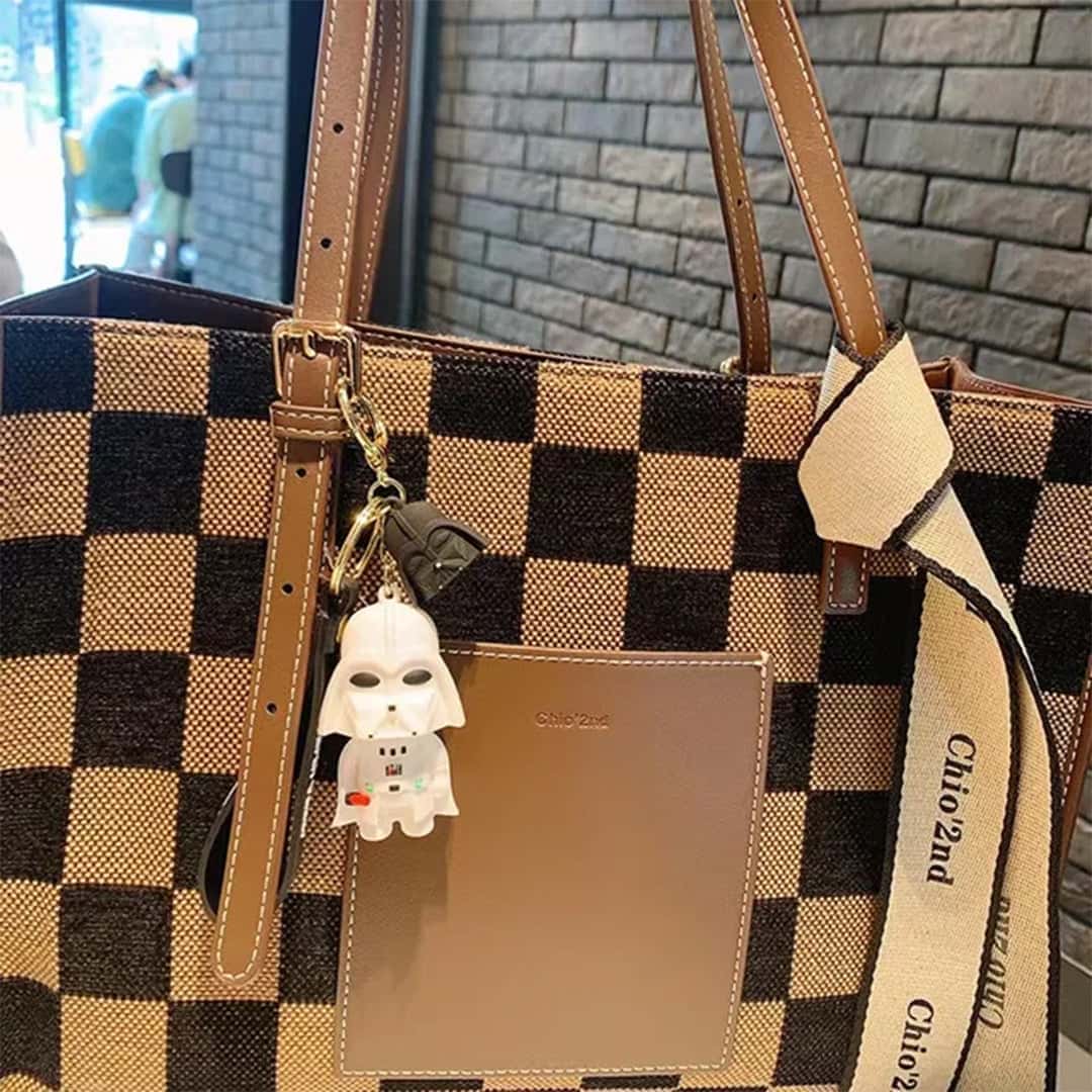 Star Wars Darth Vader and Stormtrooper 3D Rubber Keychain with Bag Strap