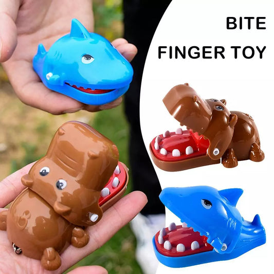 Tricky Finger Trapping Toy Keychain | Alligator | Hippo | Shark