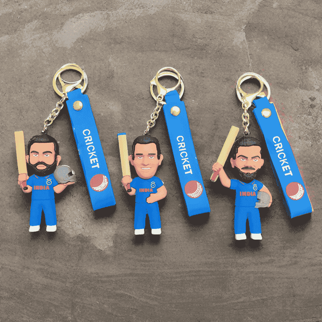 Legendary Indian Cricketers Keychains