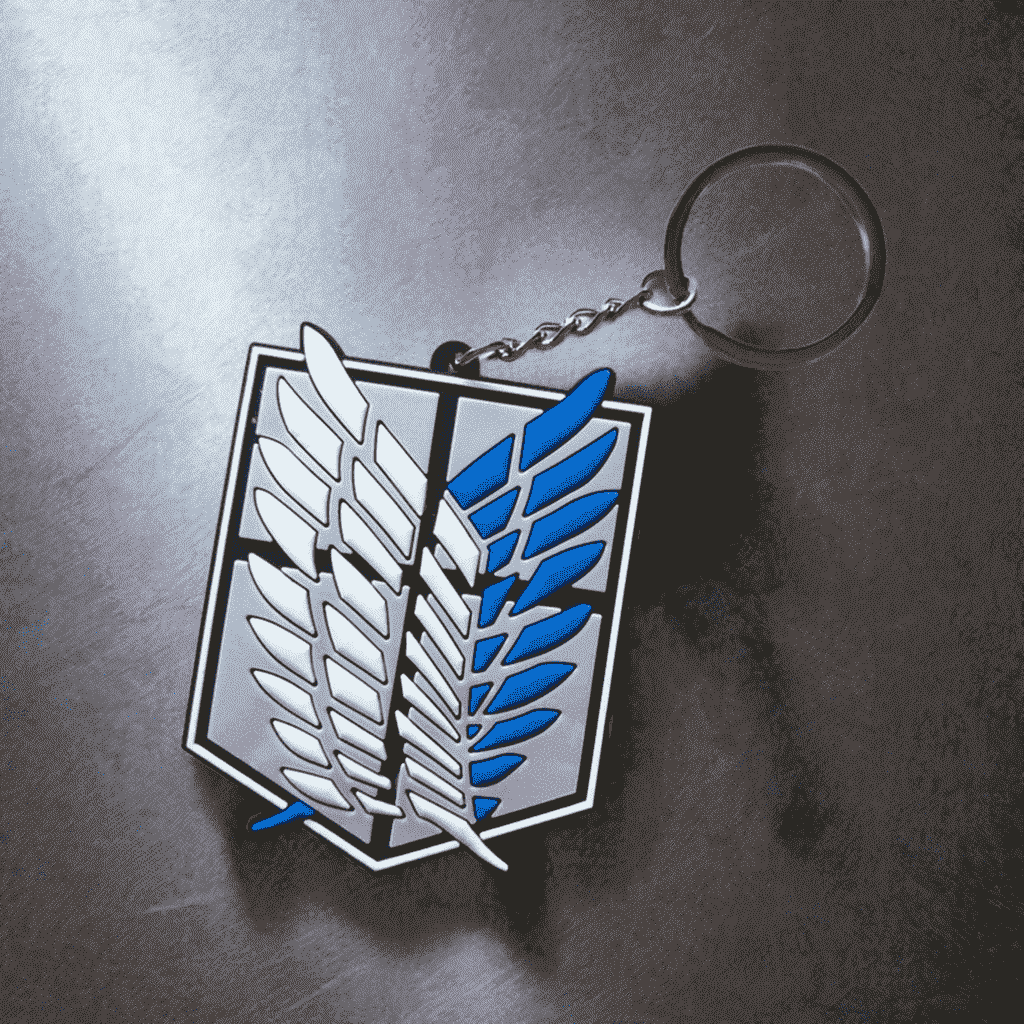 Attack on Titan Scout Regiment Emblem Silicon Rubber Keychain
