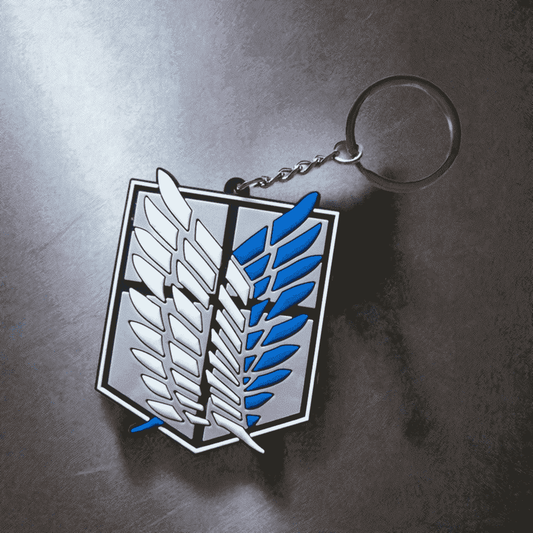 Attack on Titan Scout Regiment Emblem Silicon Rubber Keychain