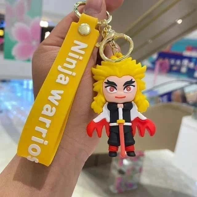 Kyojuro Rengoku | Demon Slayer Rubber Keychain