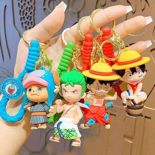 One Piece Japanese Manga Series 3D Rubber Keychain