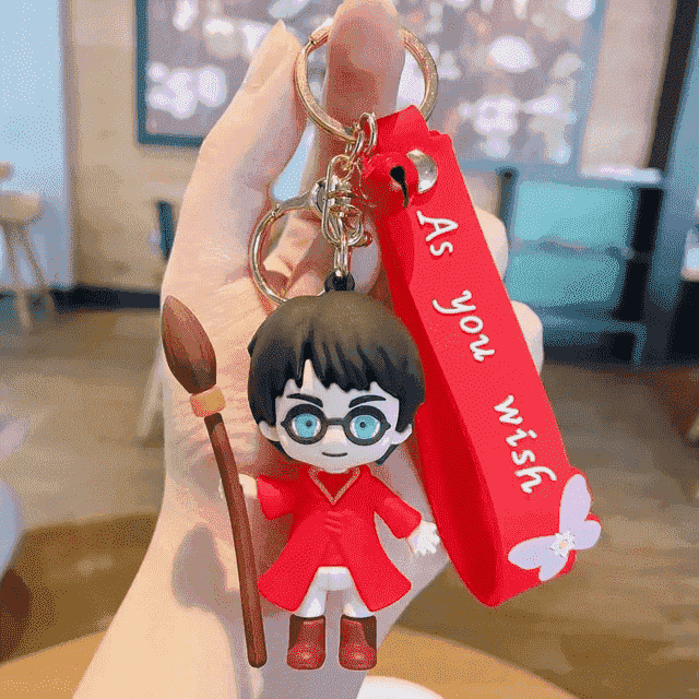 Magic of Harry Potter with the 3D Rubber Keychain