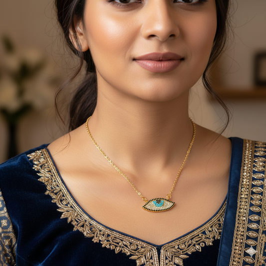 Gazing Evil Eye Necklace