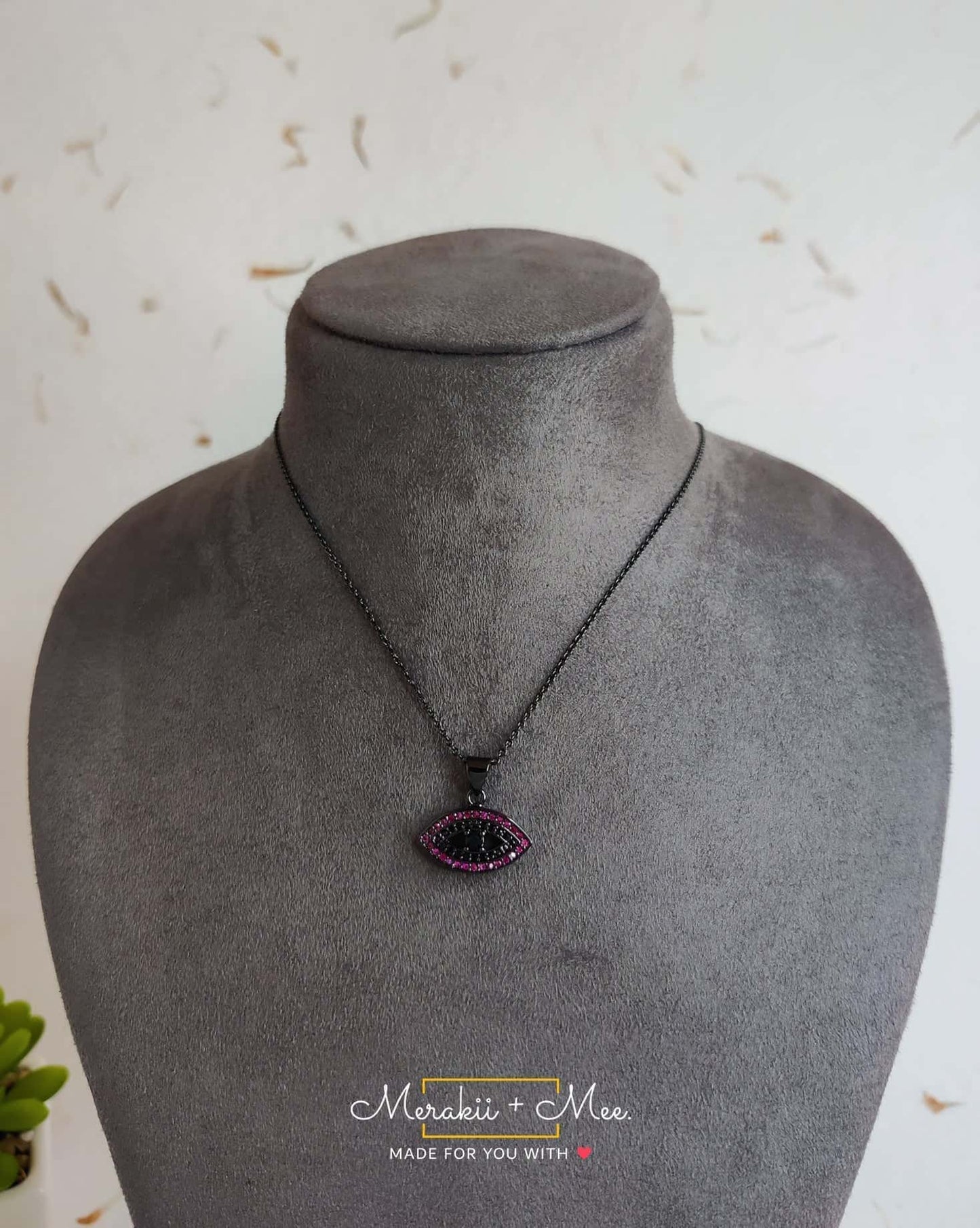 Black Evil Eye Necklace