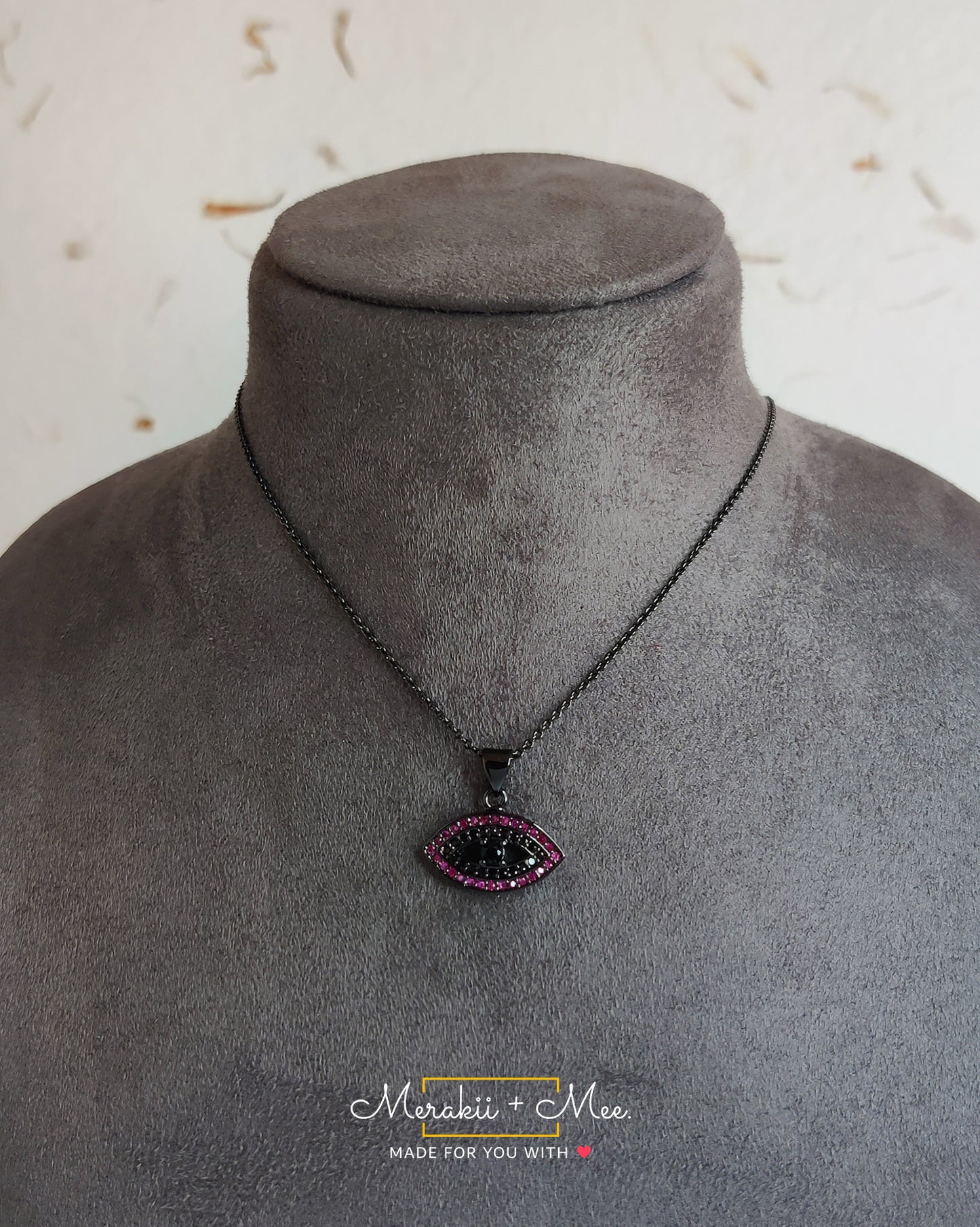Black Evil Eye Necklace