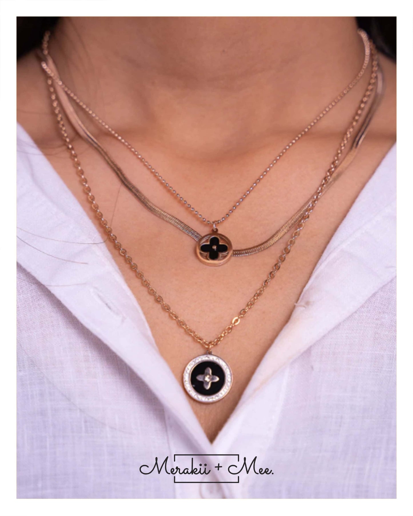 Jazzy Black Layered Chain