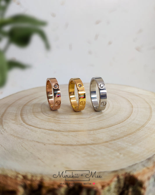 Love Bands (with 3 diamonds)