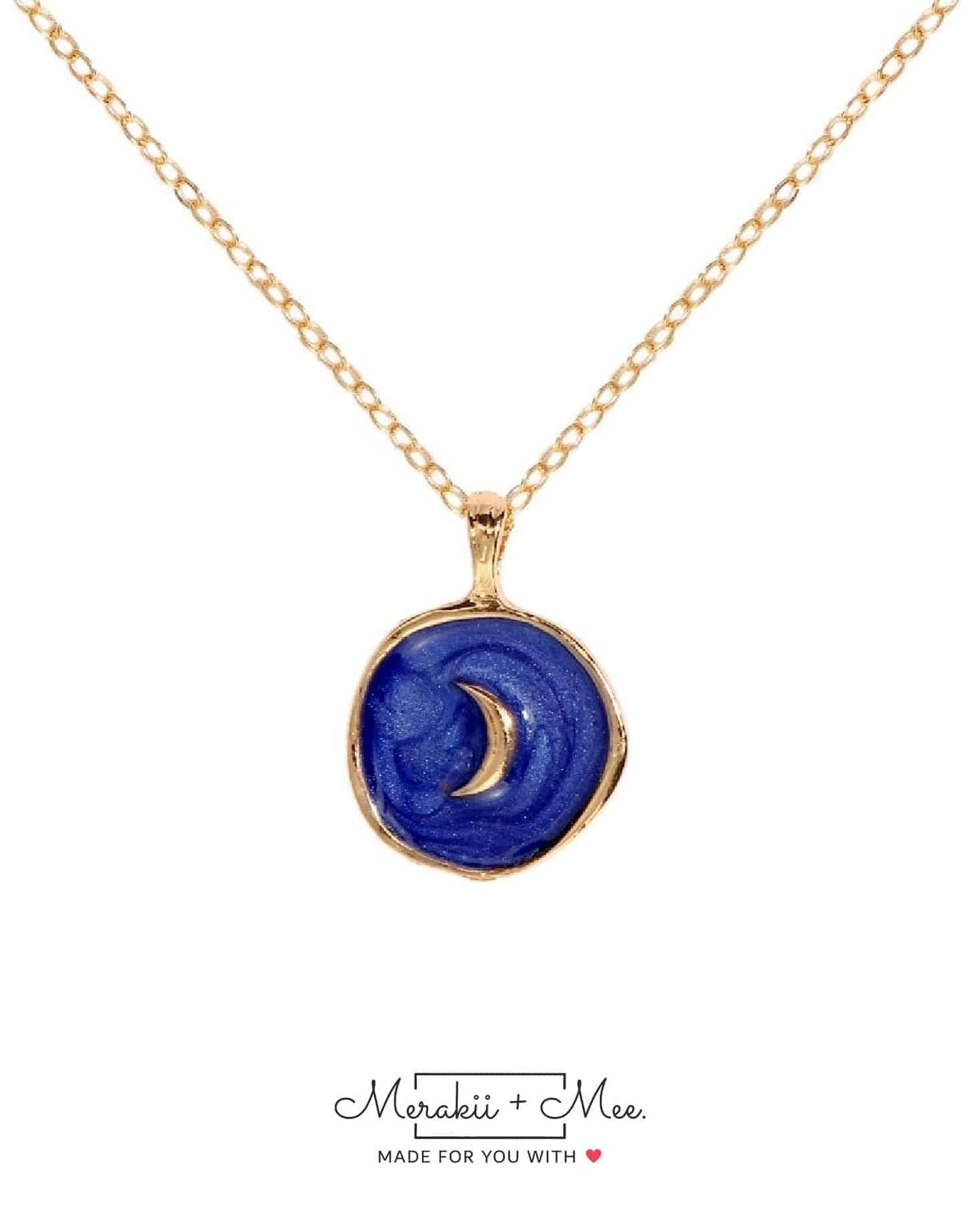 Night Moon - Galaxy Charm Necklace