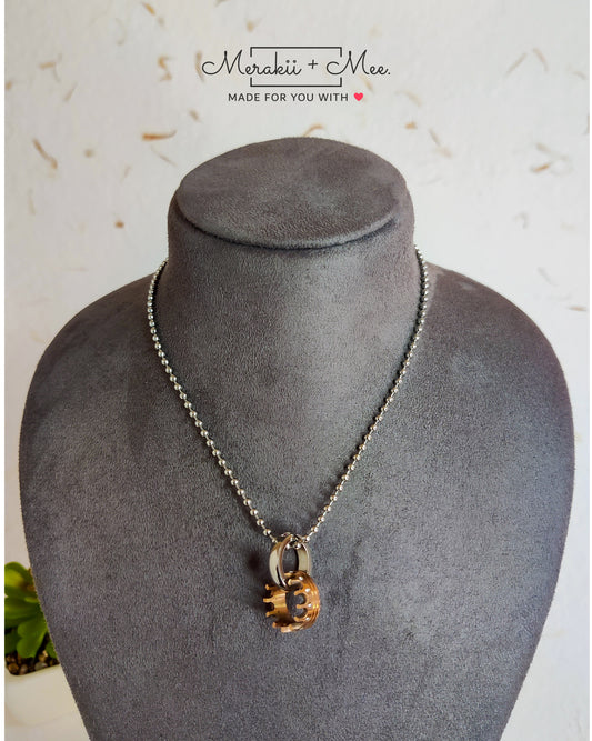 Her Crown Pendant with Ball Chain