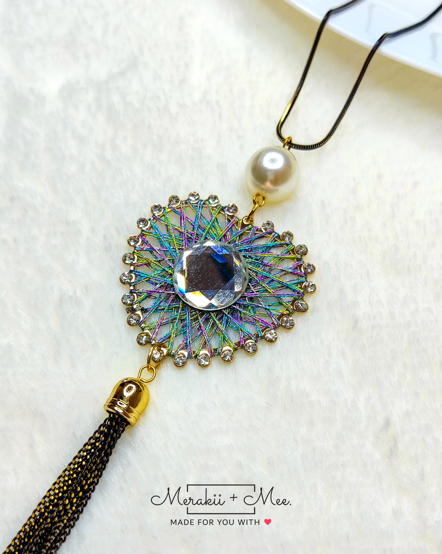 Threaded Heart Neckpeice