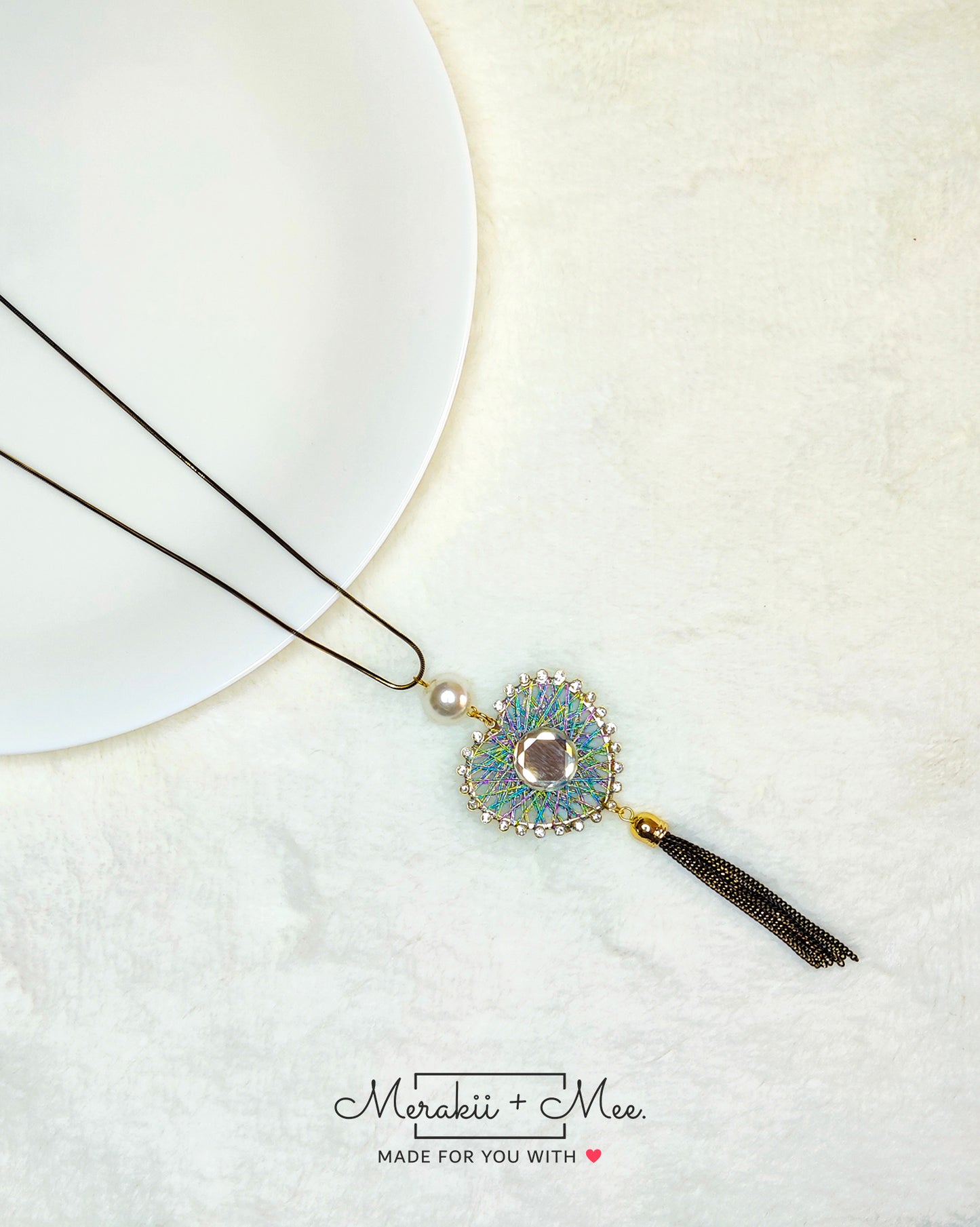 Threaded Heart Neckpeice