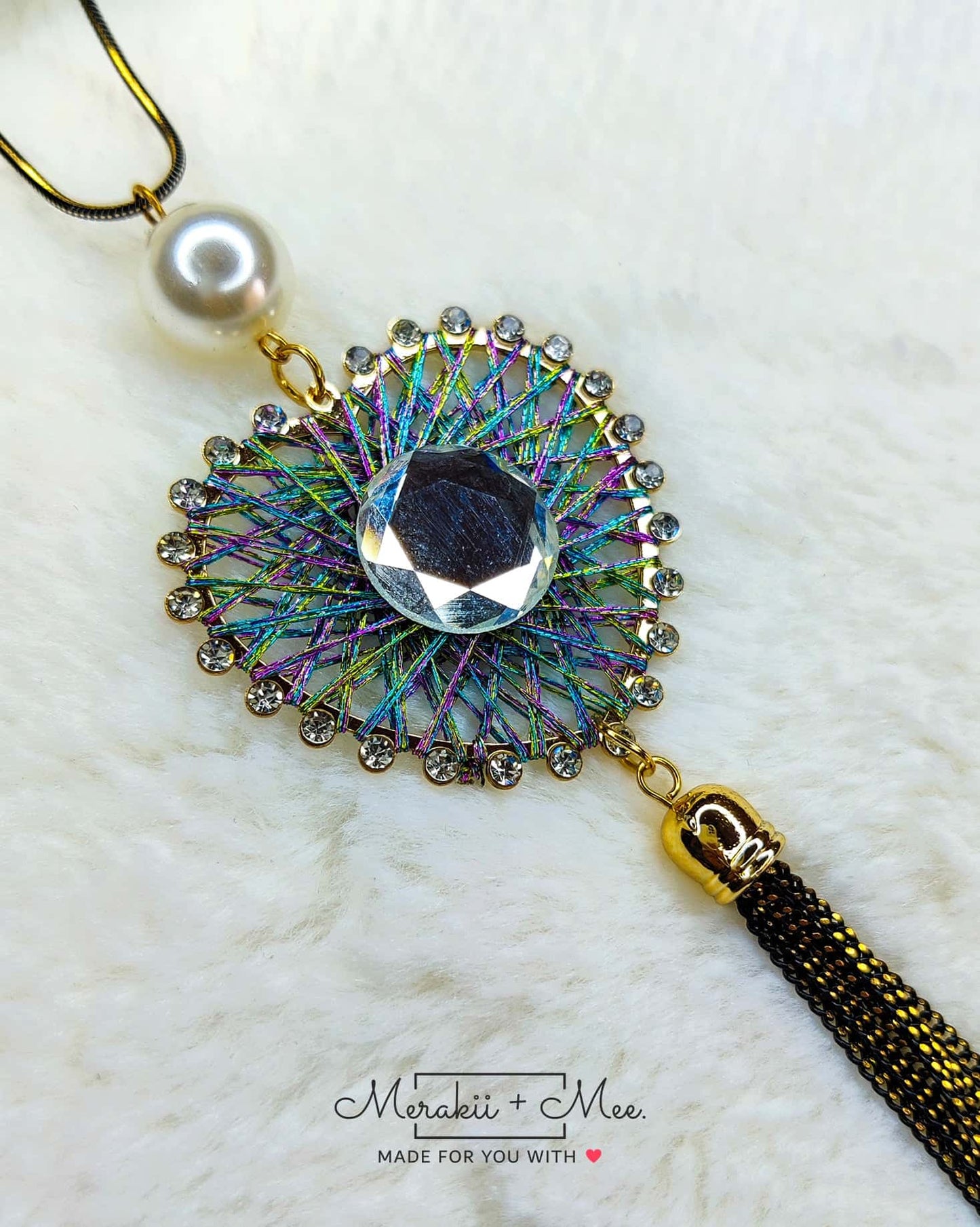 Threaded Heart Neckpeice