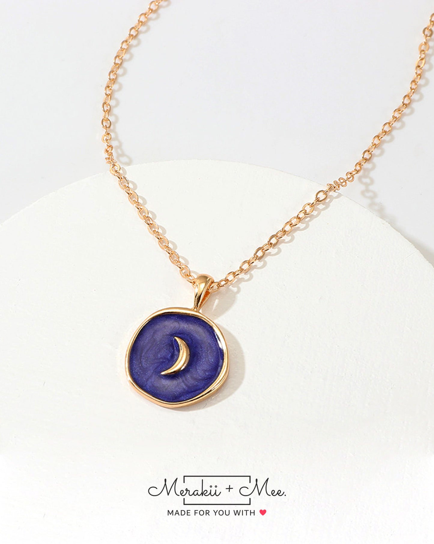 Night Moon - Galaxy Charm Necklace