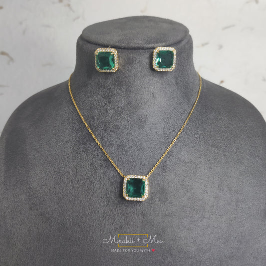 Sea Green Stone Combo Set