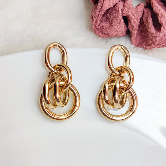 Golden Shackle Earrings
