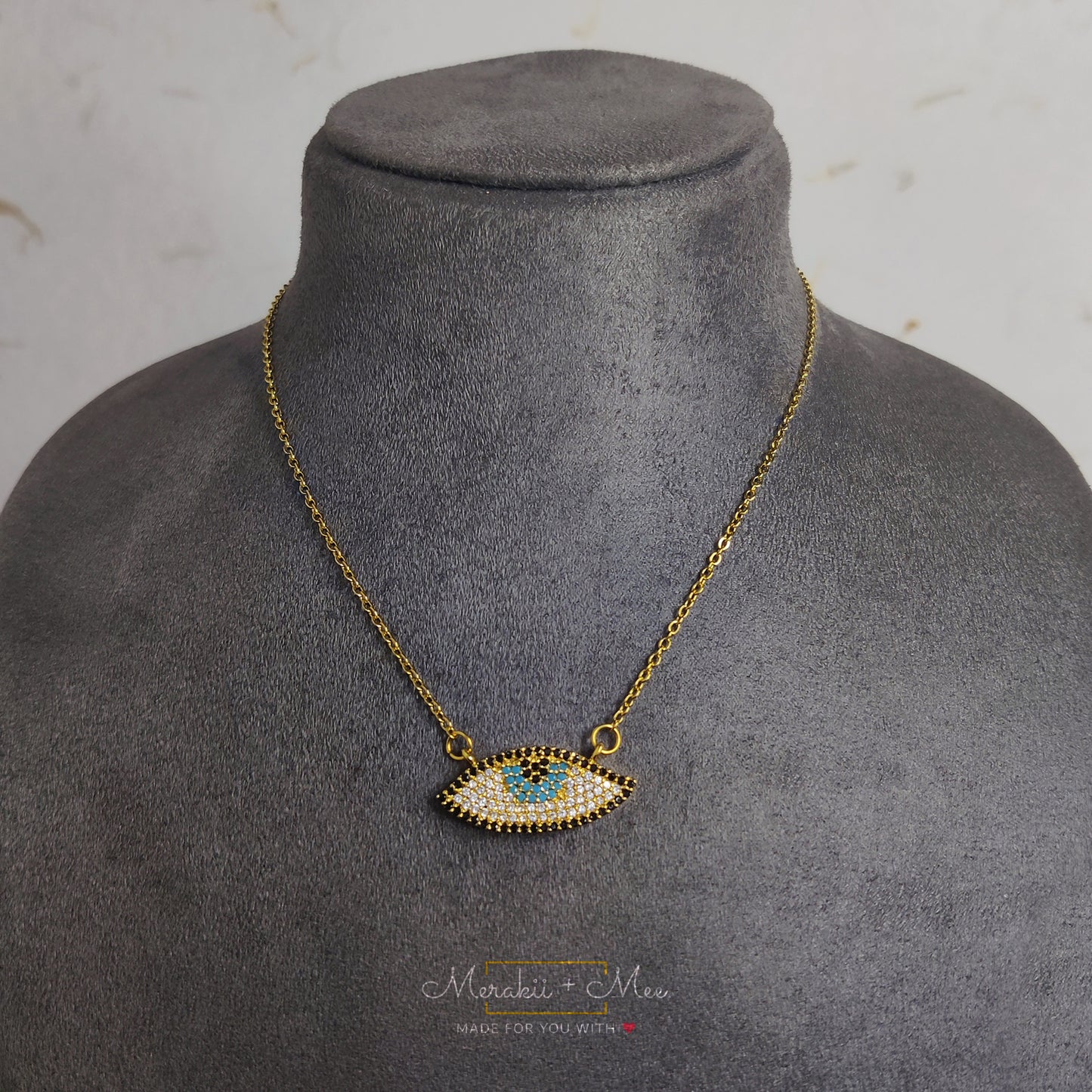 Gazing Evil Eye Necklace