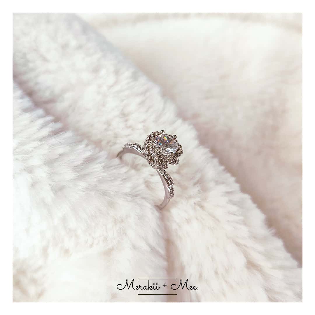 Rose Diamond Solitaire Ring