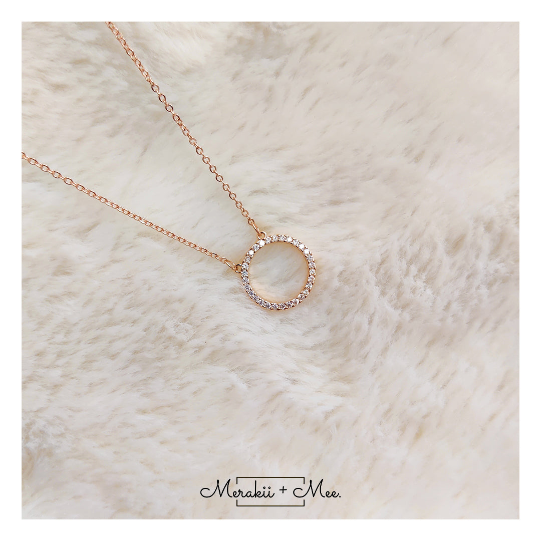 Diamond Circle Necklace