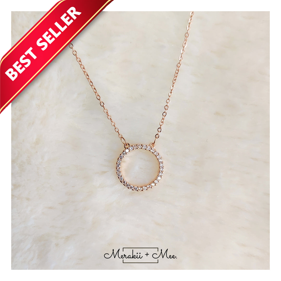 Diamond Circle Necklace