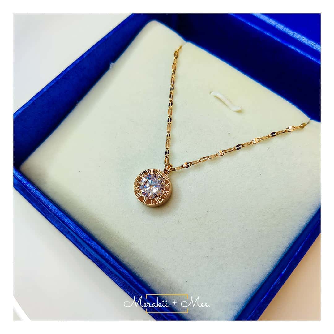 Roman Numerical Diamond Necklace