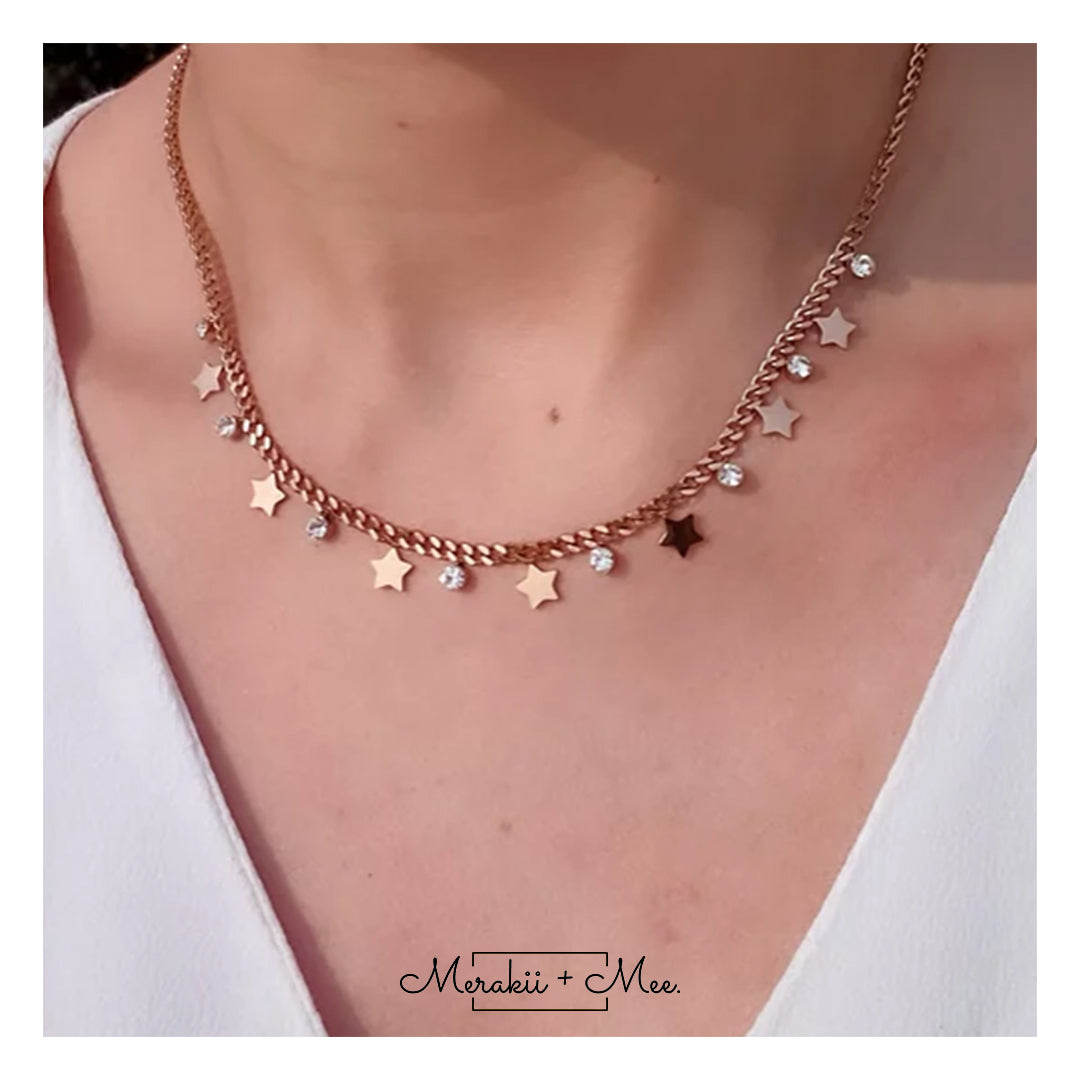 Stars & Diamond Necklace