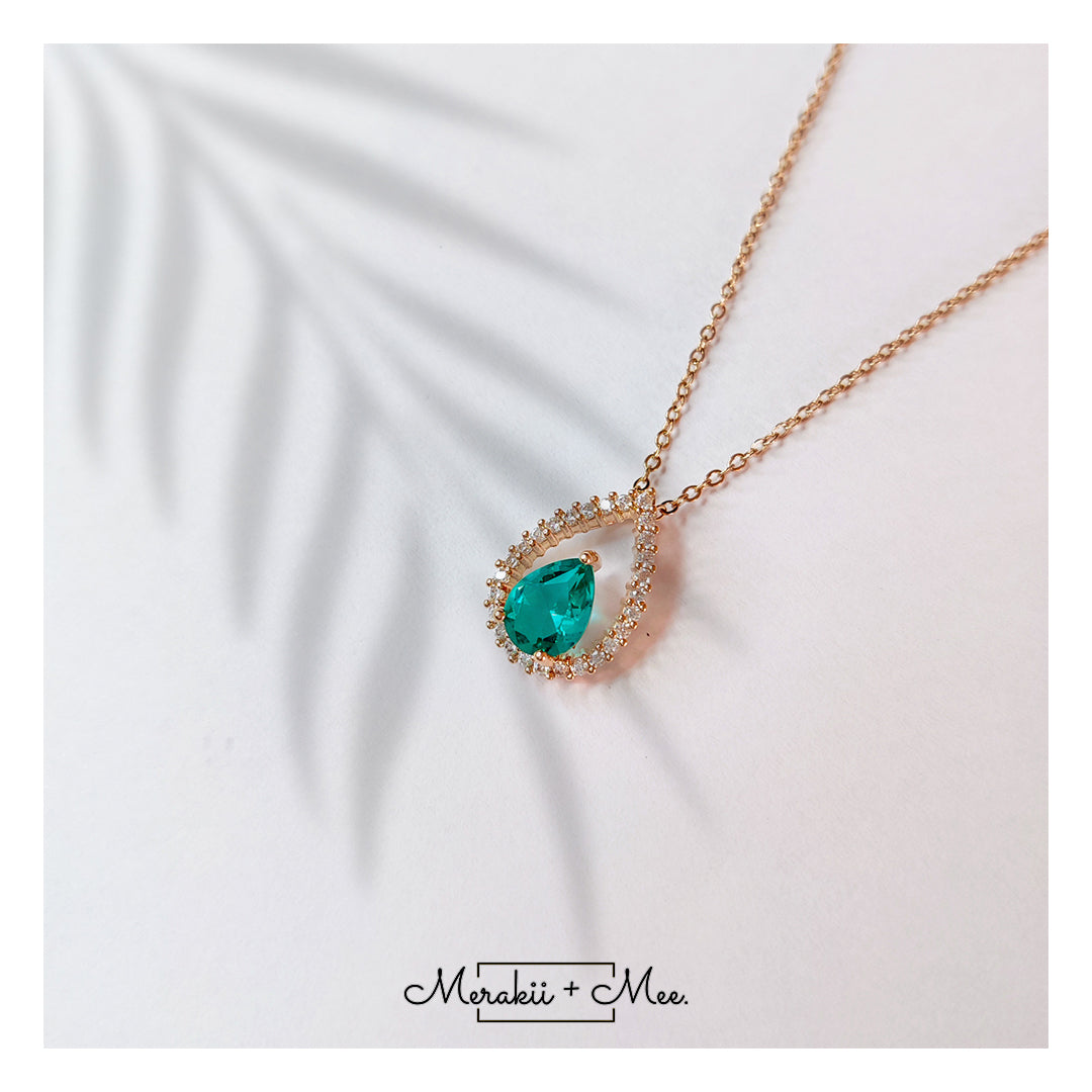 Aqua Drop Necklace