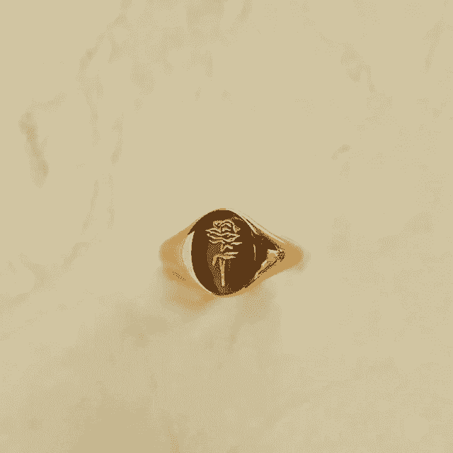 Golden Bloom Enigma Ring