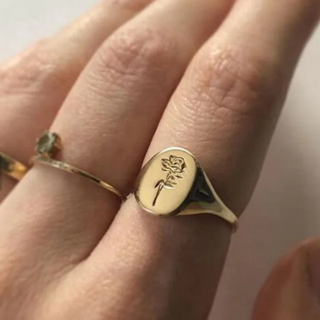 Golden Bloom Enigma Ring