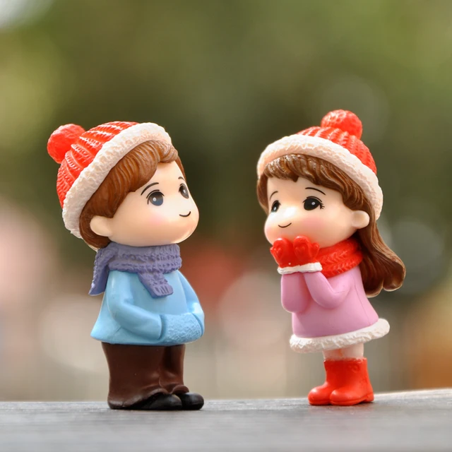 Adorable Mini Couple Doll Charm Keychain (Set of 2) – Merakii Mee