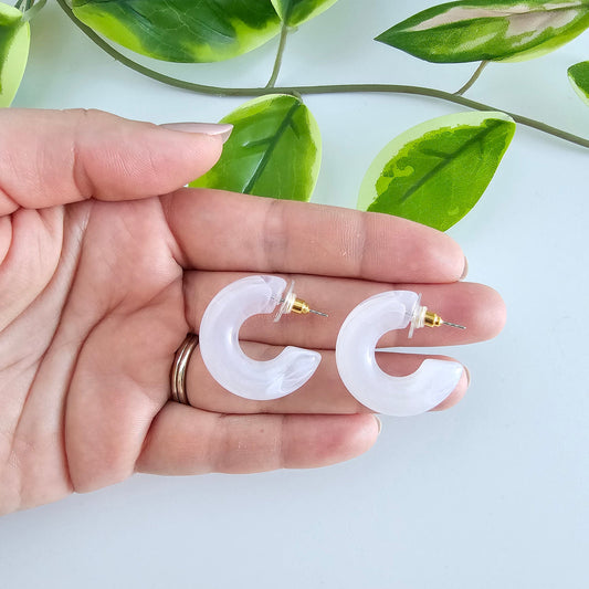 Acrylic Mini Hoops