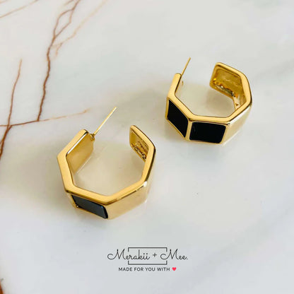 Black Block Hoops