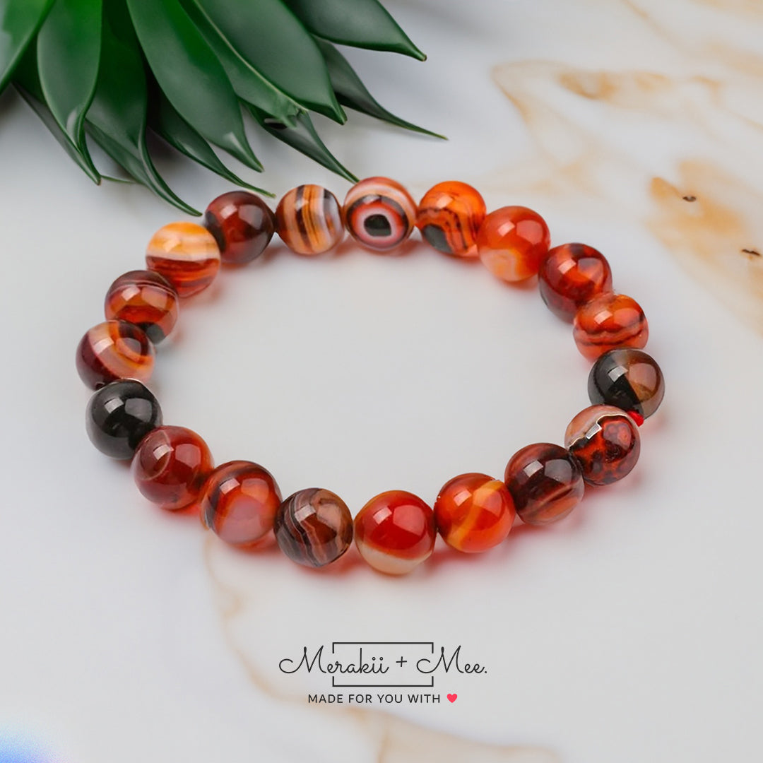 Red Sardonyx Agate Bracelet