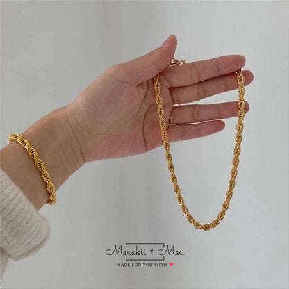 Gold Twisted Chain