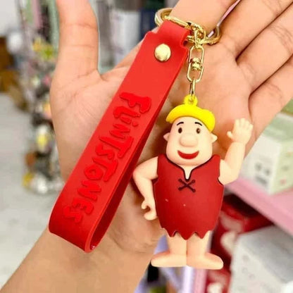 Flinstones Silicone Keychain - Perfect Gift for 90s Kids!