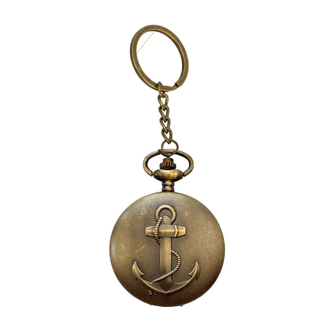 Anchor Antique Pocket Watch Keychain: A Nautical Keepsake