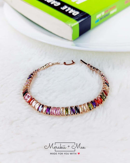 Baguette CZ Gradient Bracelet