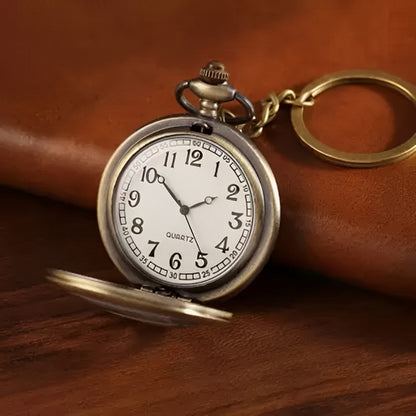 Ladakh Vintage Pocket Watch Keychain